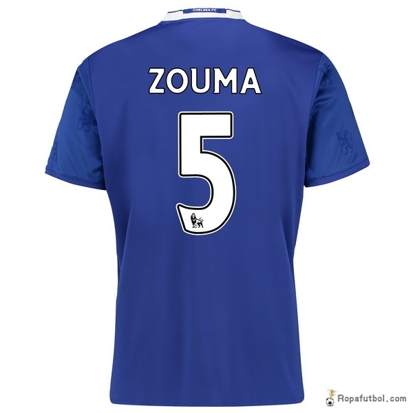 Camiseta Chelsea Replica Primera Ropa Zouma 2016/17 Azul